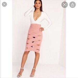 Bandage criss cross midi dress